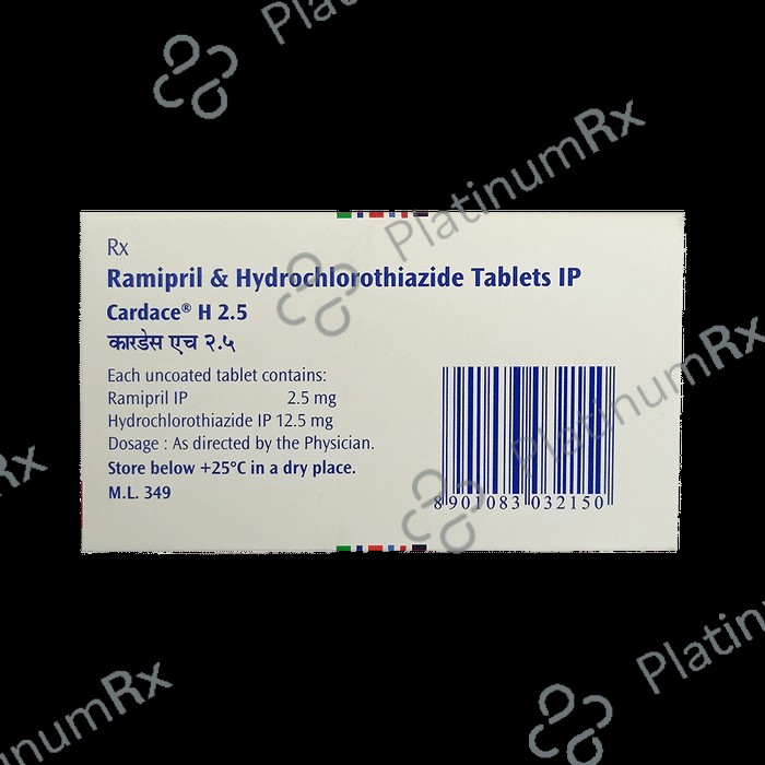 Cardace H 12.5/2.5 Tablet 15s