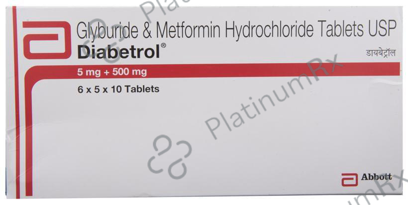 Diabetrol 5/500mg Tablet 10s