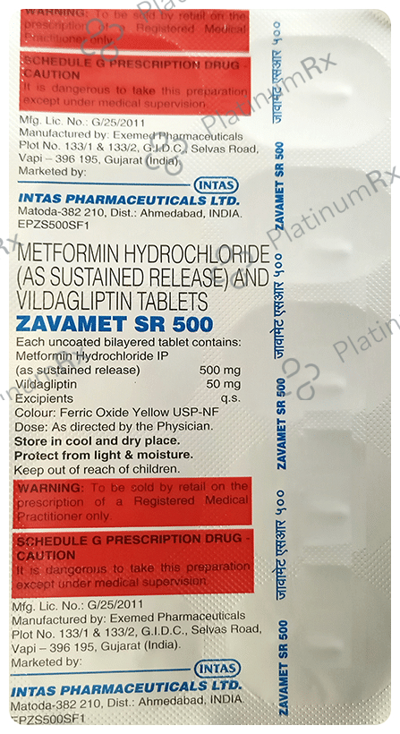 Zavamet SR 500 Tablet