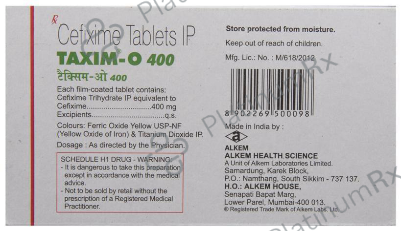 Taxim O 400mg Tablet 10s