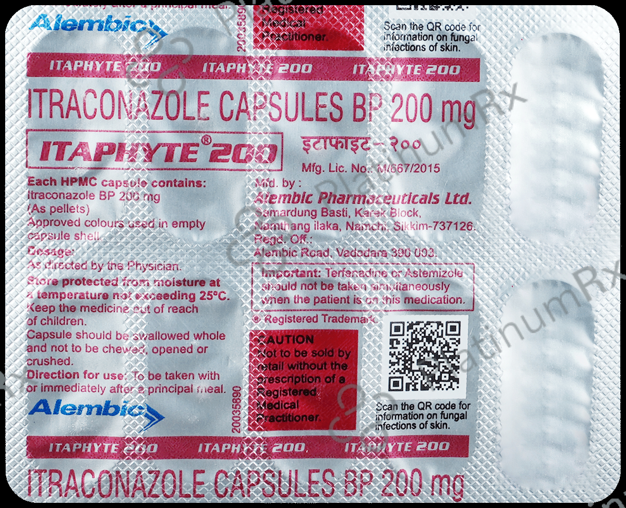 Itaphyte 200mg Capsule 10s