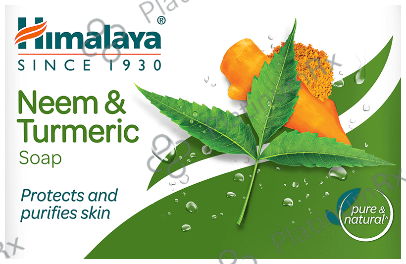 Himalaya Neem & Turmeric Soap - Pure & Natural - Protects & Purifies Skin 75 gm