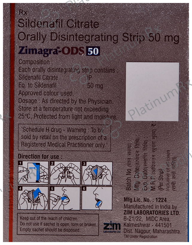 Zimagra-ODS 50 Orally Disintegrating Strip