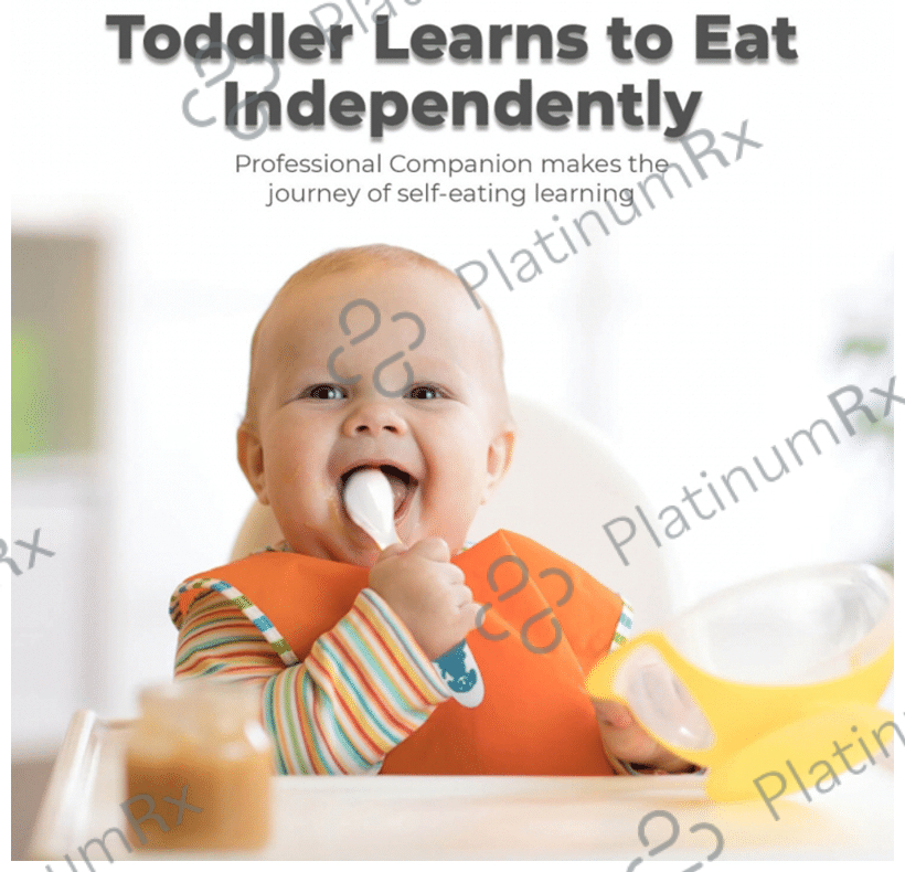 R for Rabbit Safe Feed Duo Spoon Set 6+ Months Blue