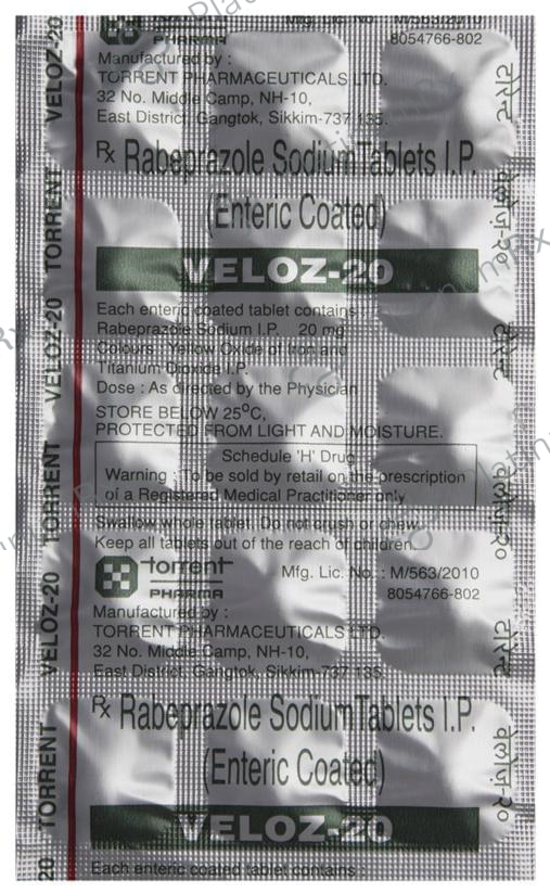 Veloz 20mg Tablet 15s