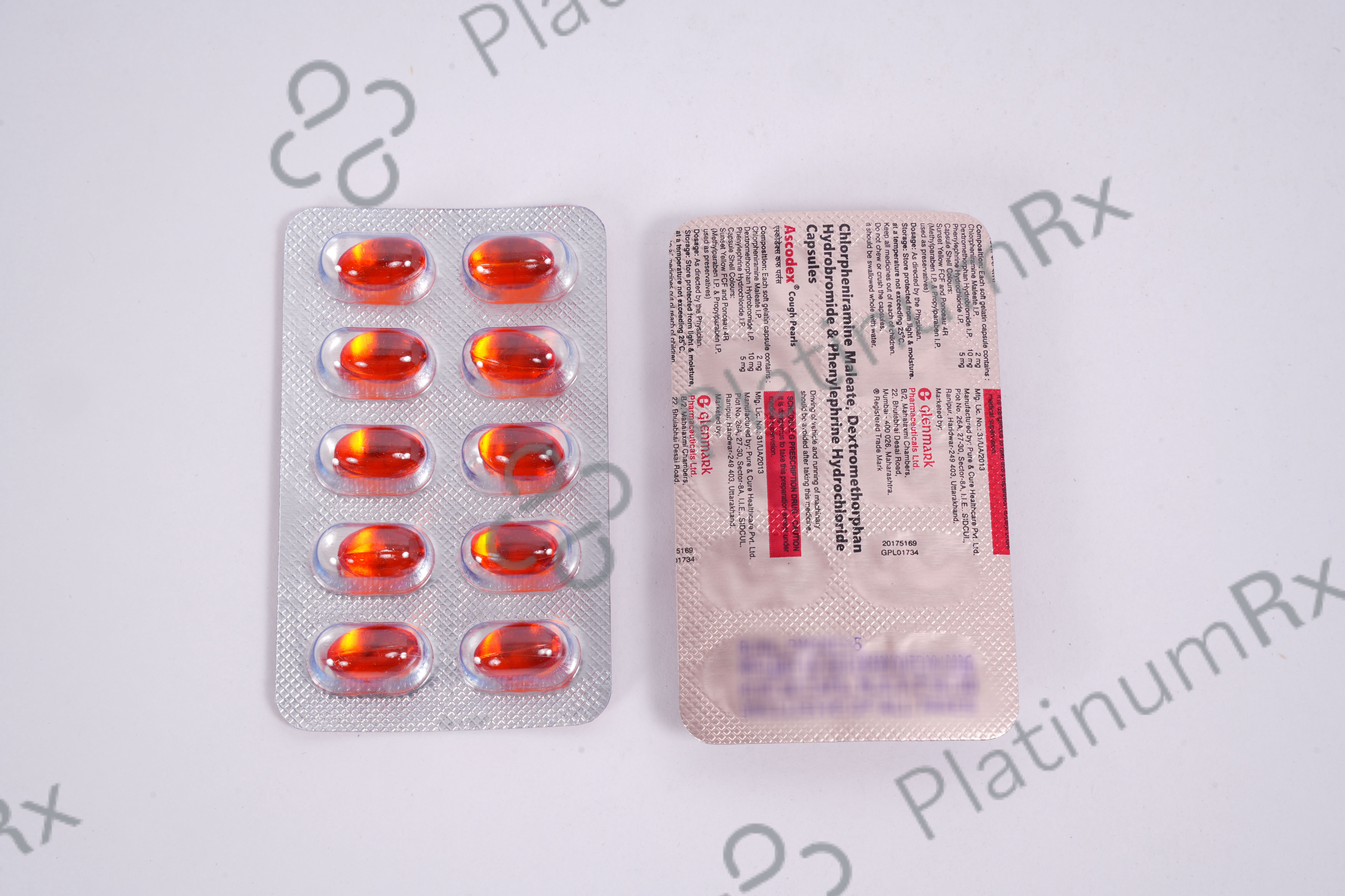 Ascodex Cough Pearls 5/2/10mg Capsule 10s
