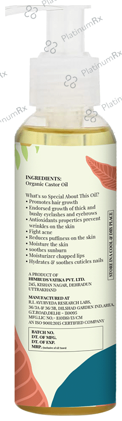First Bud Organics Organic Castor Oil for Face, Hair & Body