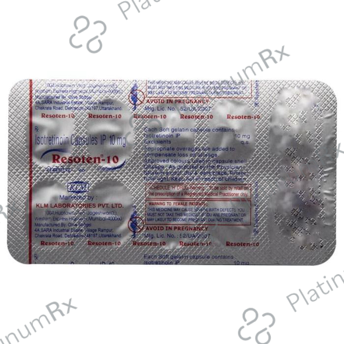 Resoten 10mg Capsule 10s