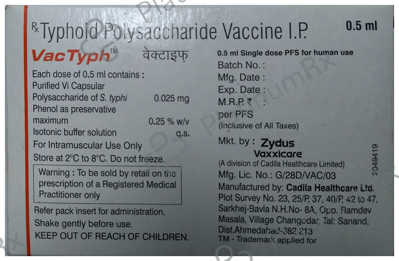 Vactyph Vaccine