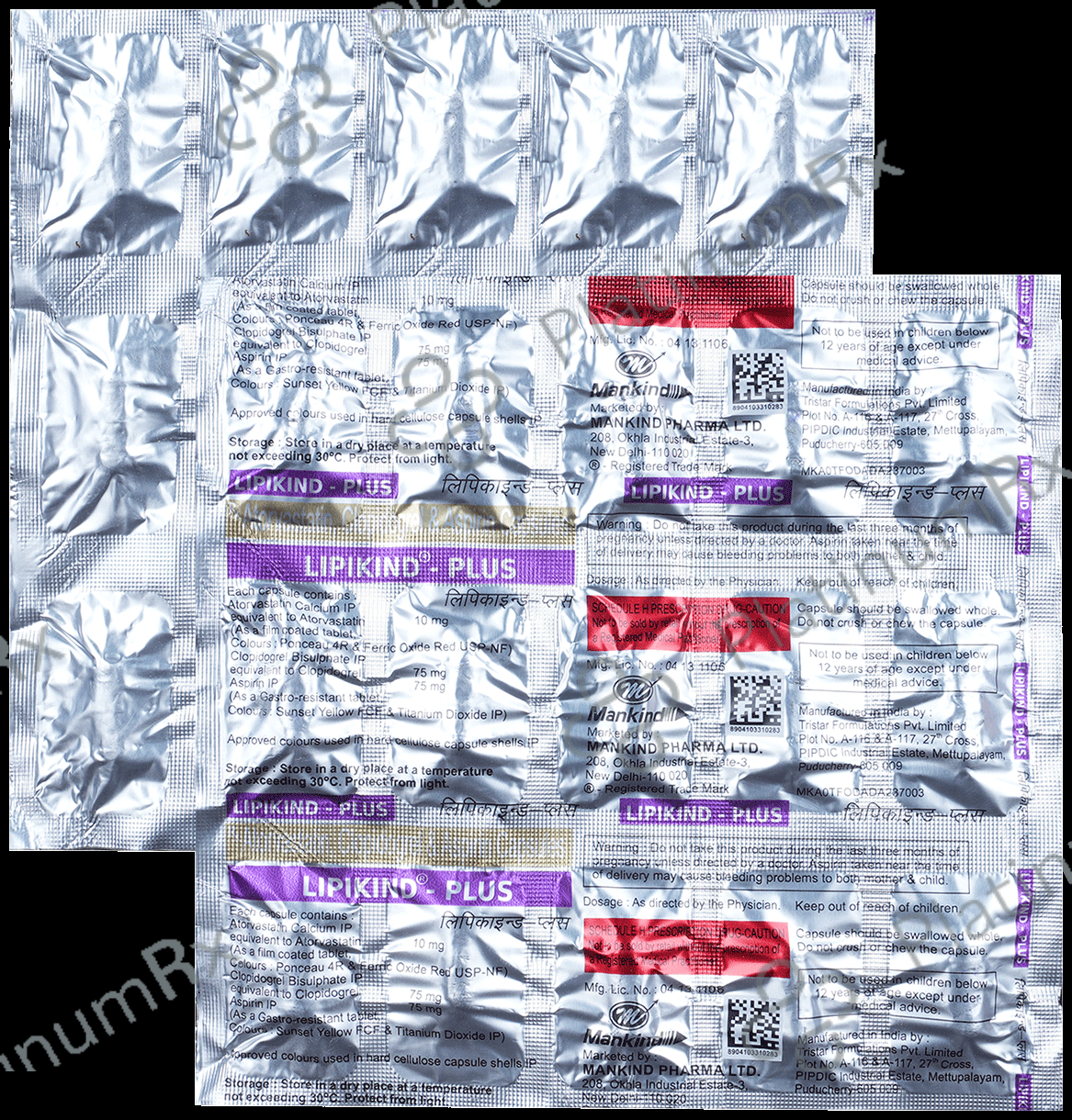 Lipikind Plus 75/75/10mg Capsule 15s