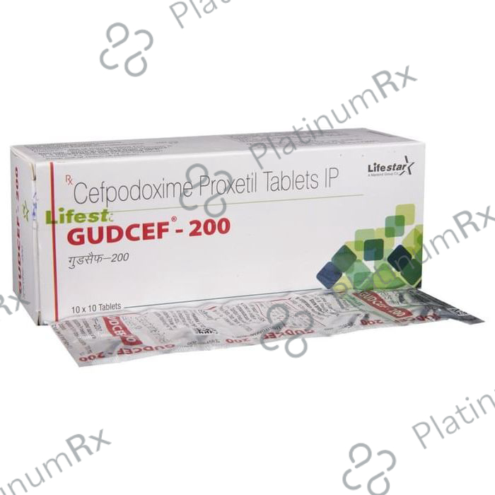 Gudcef 200mg Tablet 10s