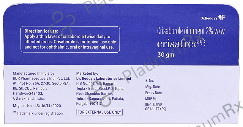 Crisafree 2% Ointment 30 gm