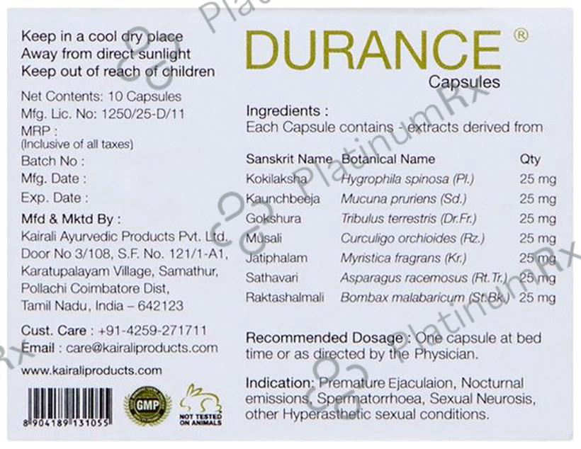 Kairali Durance Capsule