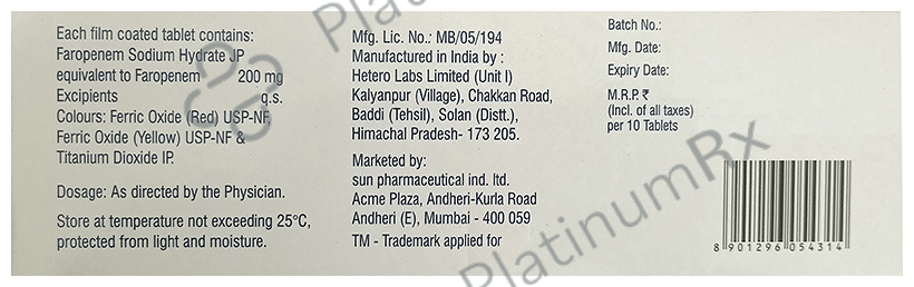 Faronem 200mg Tablet 10s