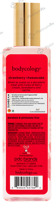 Bodycology Strawberry Cheesecake Fragrance Body Mist