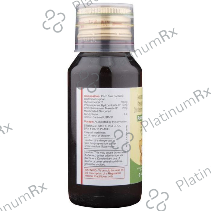 Ascoril D Junior 2/10/5mg Cough Syrup 60ml