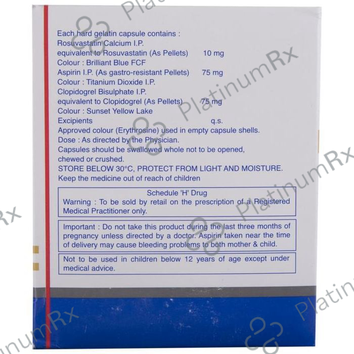 Rozucor Gold 10/75/75mg Capsule 10s