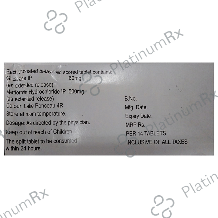 Reclimet XR 60/500mg Tablet XR 14s