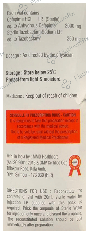 Cefitaz 2250mg Injection
