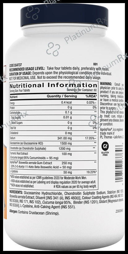 GNC Triflex Fast-Acting with Glucosamine & Boswellia for Joints Mobility & Flexibility - Tablet 240 tablets