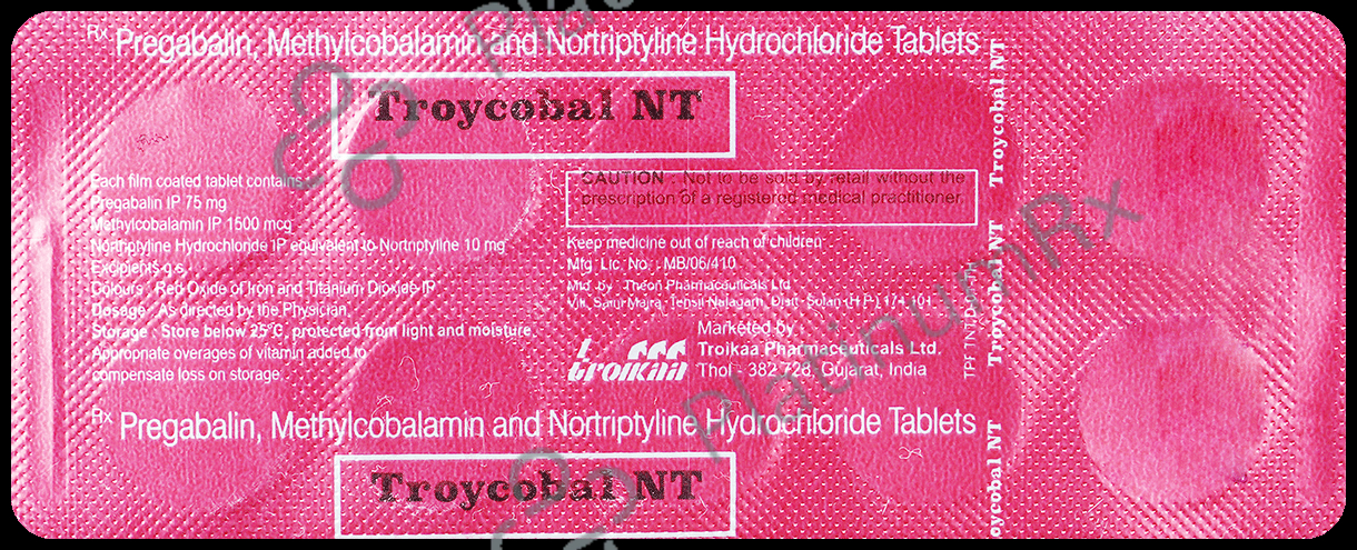 Troycobal NT 75mg/10mg/1500mcg Tablet
