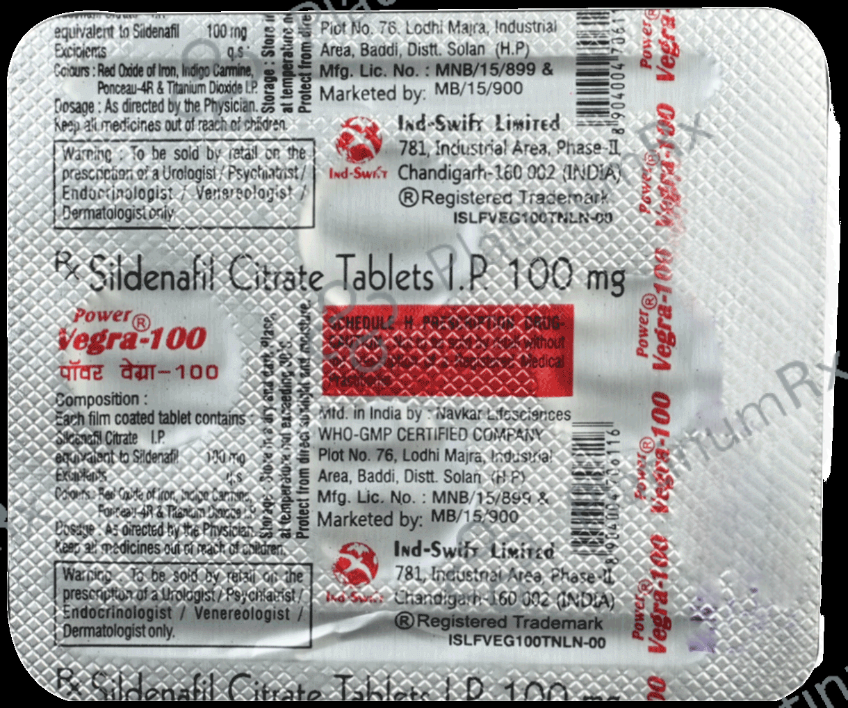 Power Vegra 100mg Tablet