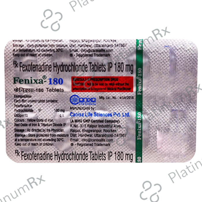 Fenixa 180mg Tablet 10s