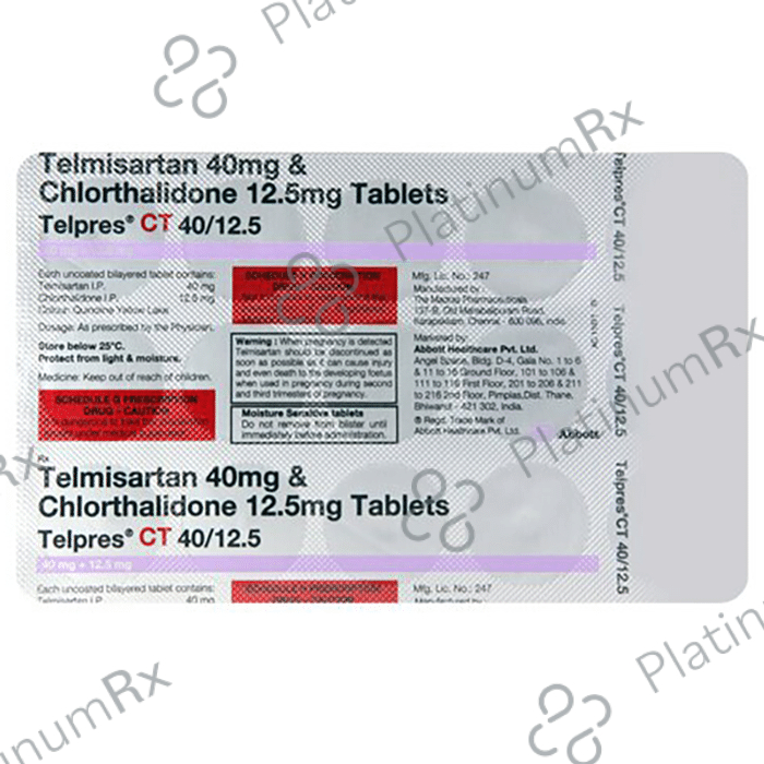 Telpres CT 40/12.5mg Tablet 15s