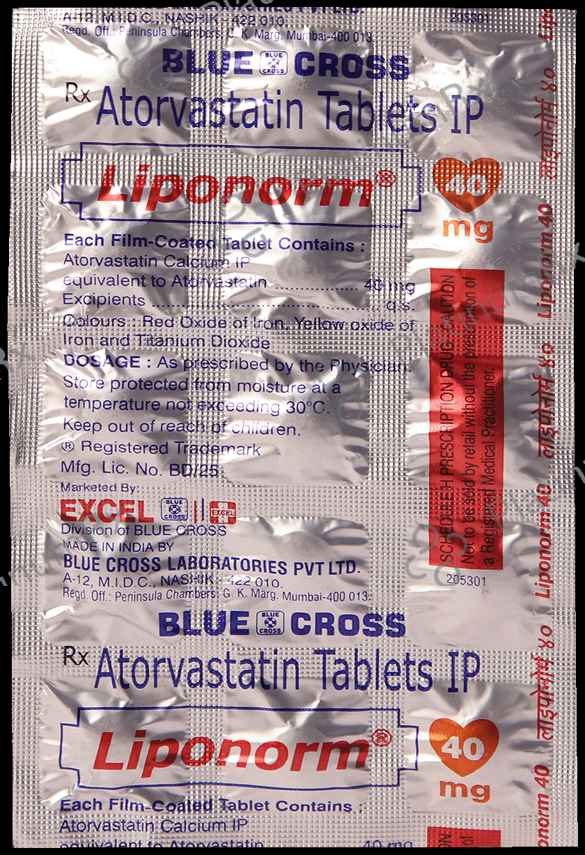 Liponorm 40mg Tablet