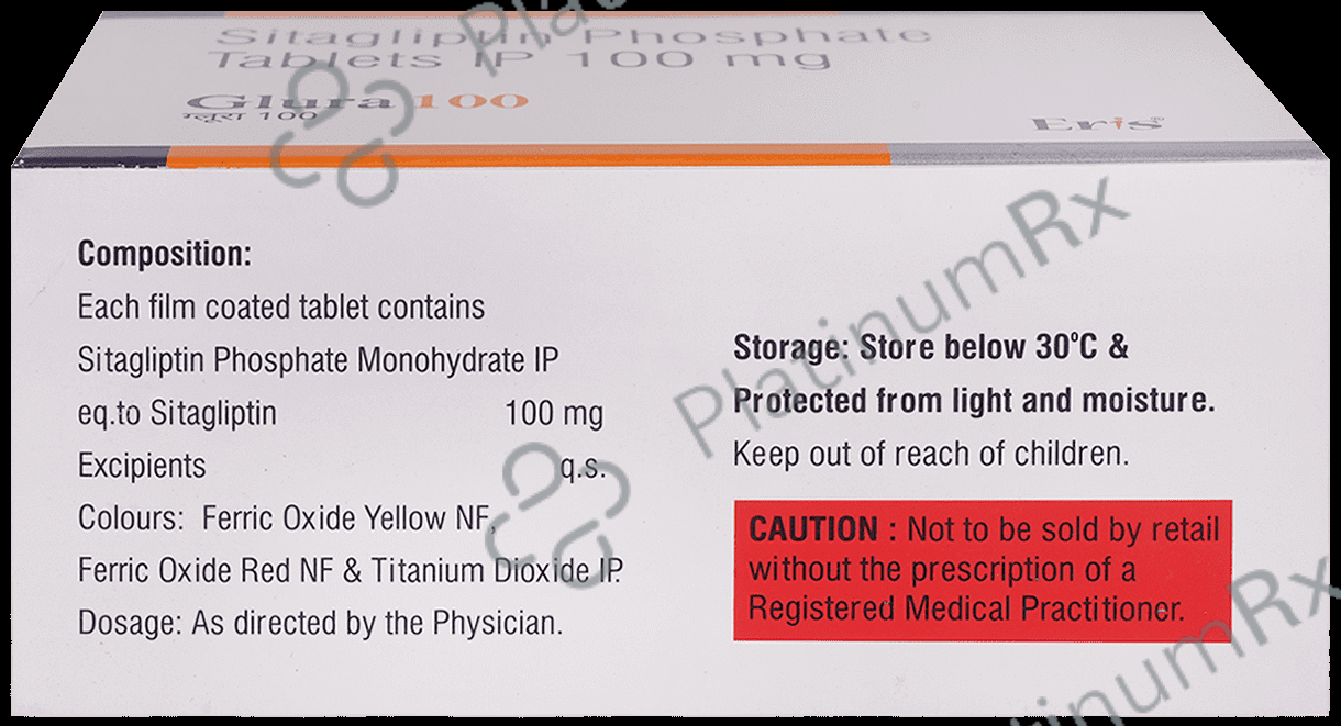 Glura 100mg Tablet 10s