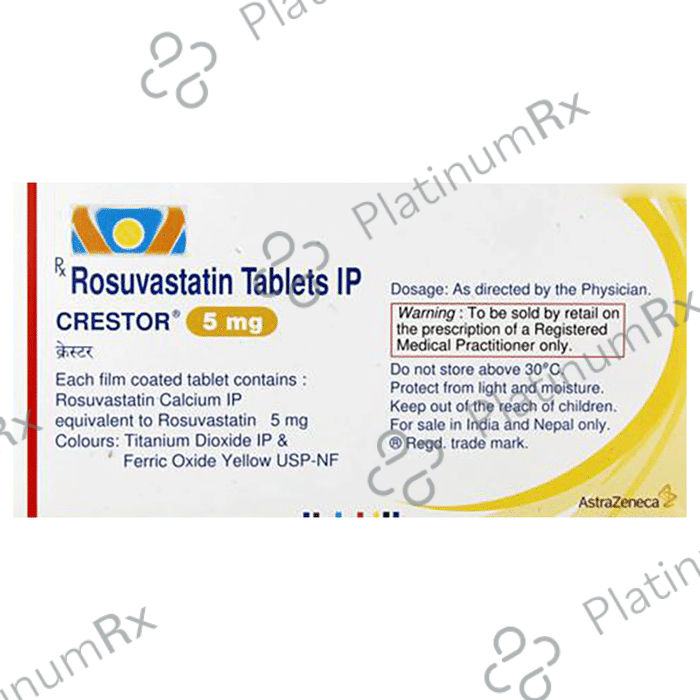 Crestor 5mg Tablet 30 tablets