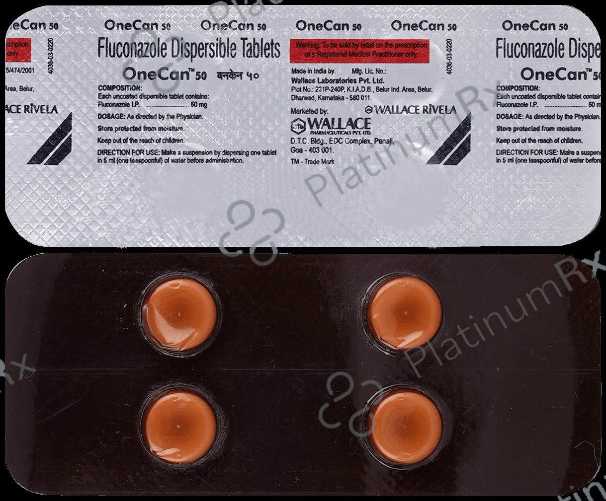 Onecan 50mg Tablet 4s