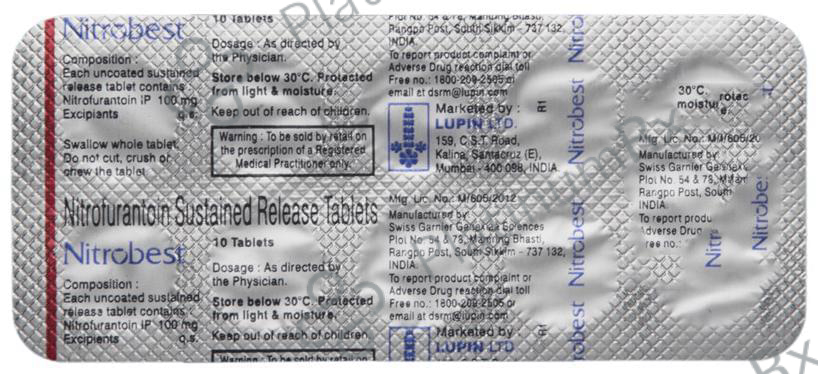 Nitrobest 100mg SR Tablet 10s