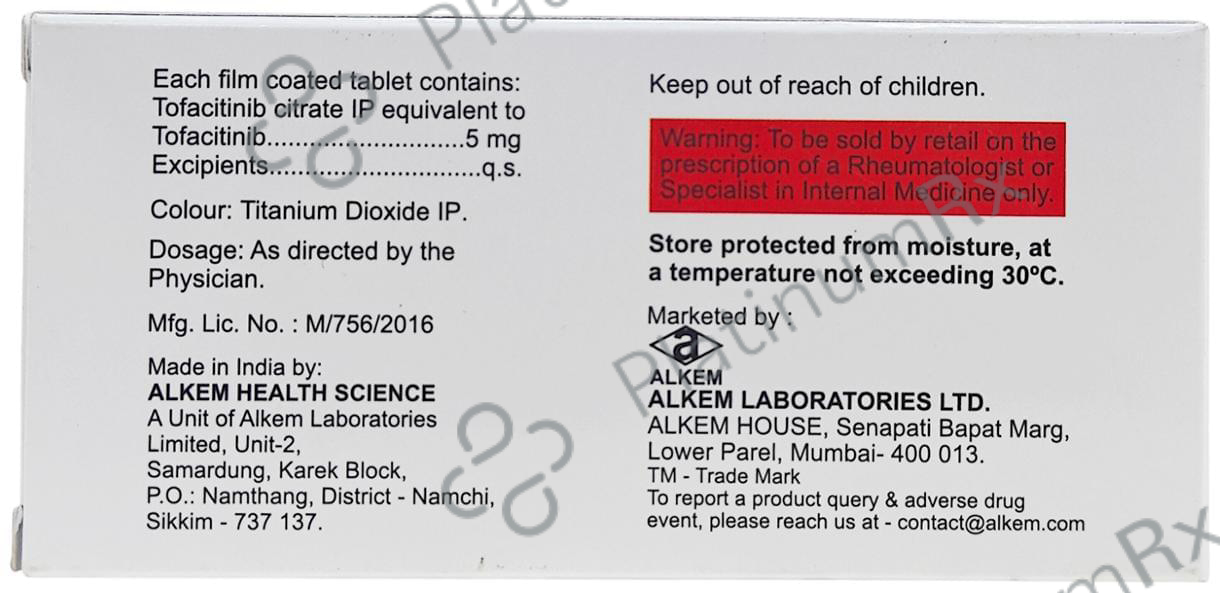 Tofatop 5mg Tablet 10s