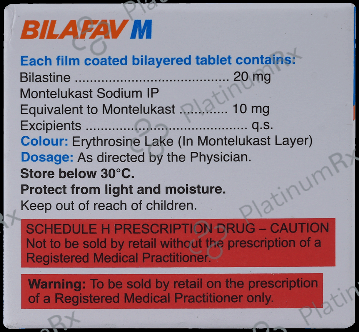 Bilafav 20/10mg Tablet 10s