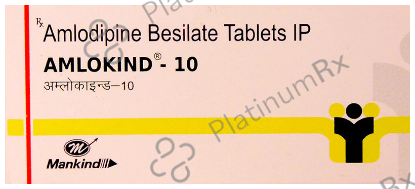 Amlokind 10mg Tablet 10s