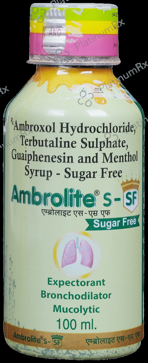 Ambrolite S SF Syrup Sugar Free 100ml