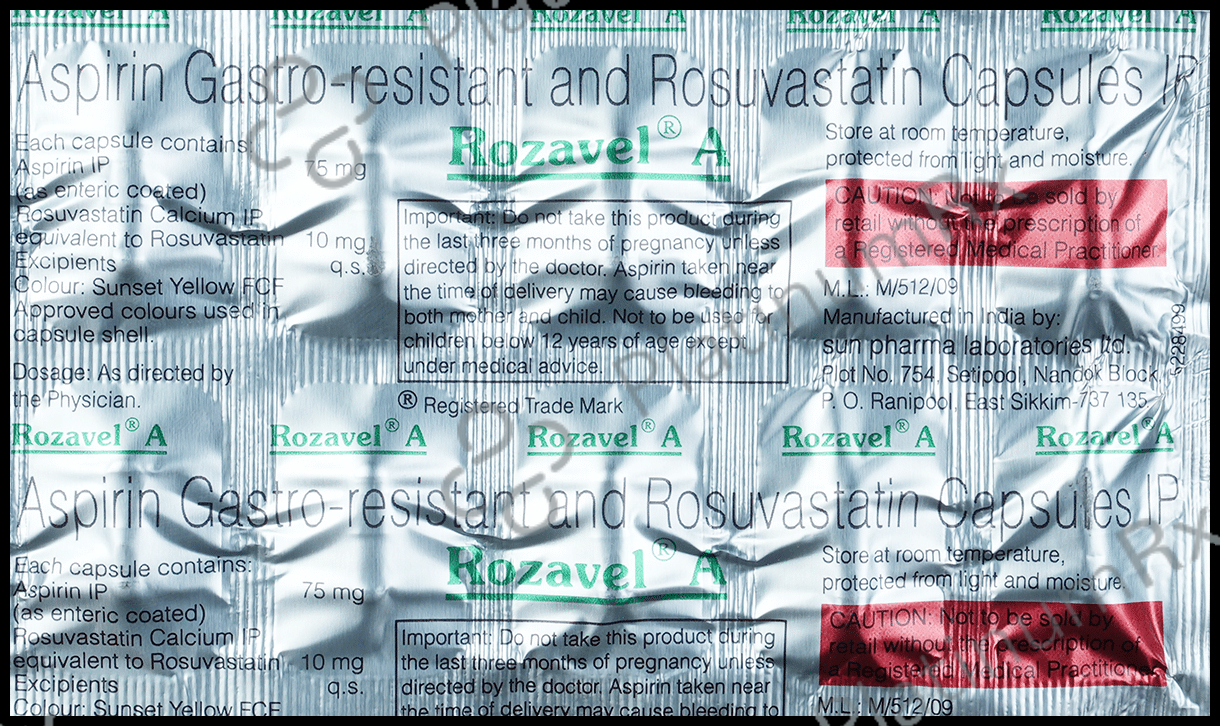 Rozavel A 75/10mg Capsule 10s