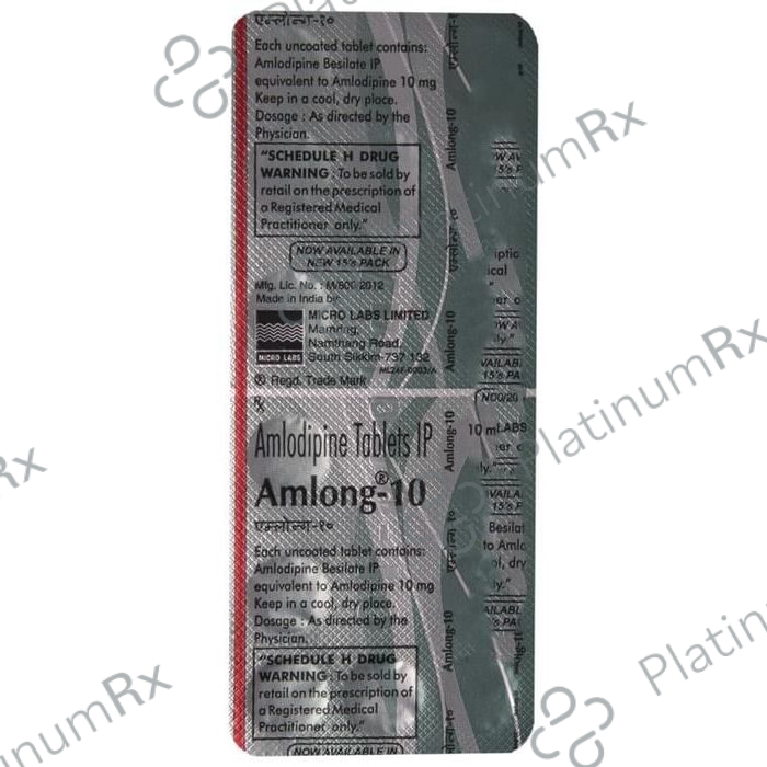 Amlong 10mg Tablet 15s