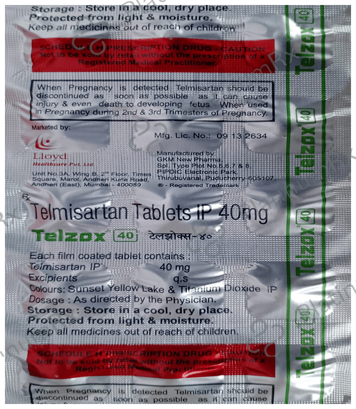 Telzox 40mg Tablet 15s