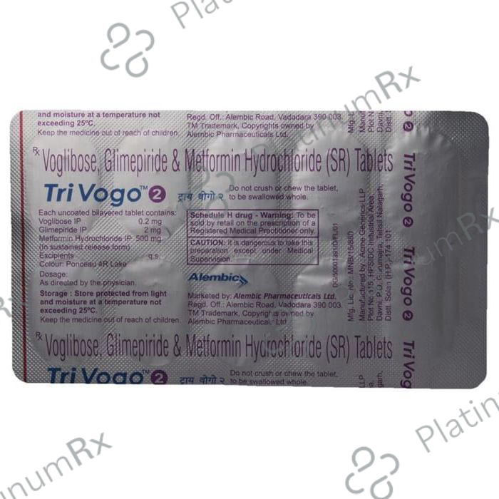 Trivogo 2/500/0.2mg Tablet SR 10s
