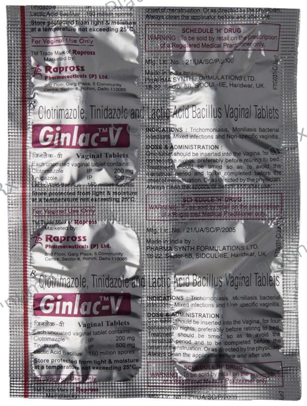 Ginlac-V Vaginal Tablet