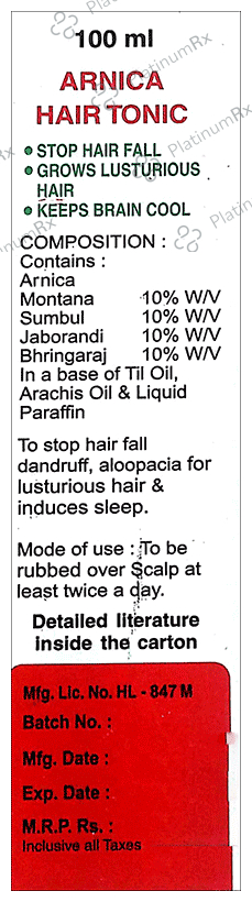 Arnica Medicated Hair Oil & Hair Vitalizer