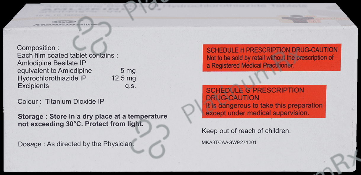 Amlokind H 5/12.5mg Tablet 10s