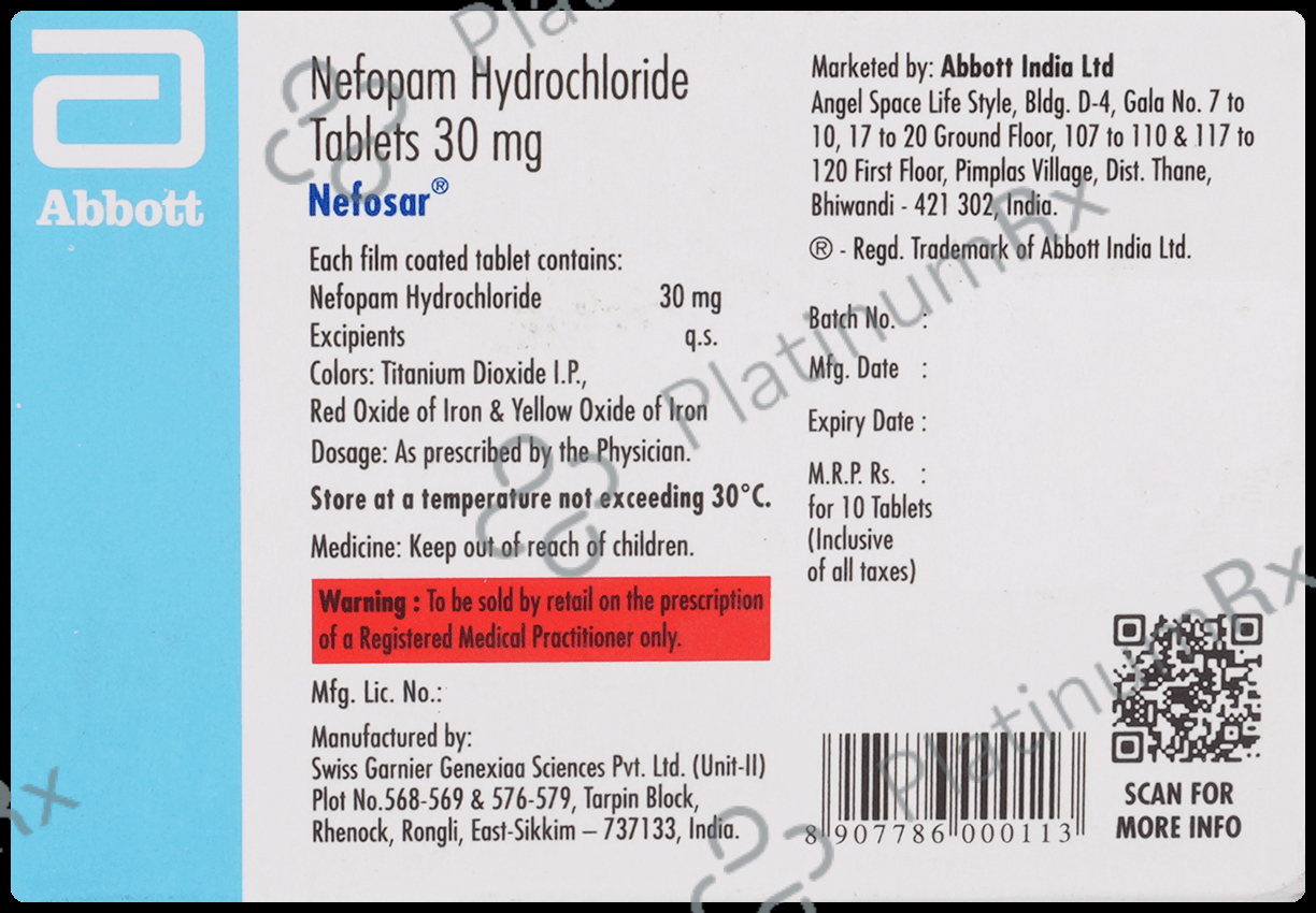 Nefosar 30mg Tablet 10s