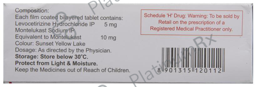 Lezyncet M 5/10mg Tablet 10s
