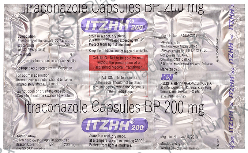 Itzhh 200mg Capsule 10s