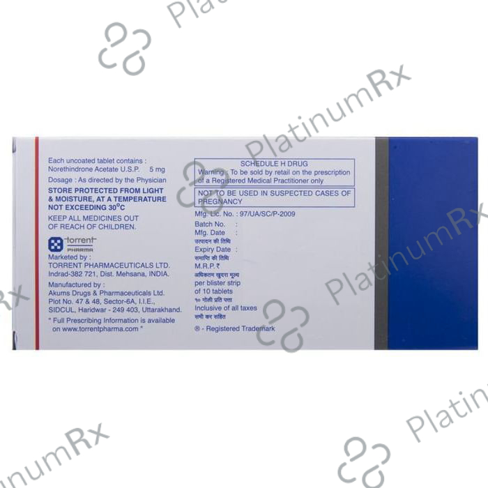 Regestrone 5mg Tablet 10s