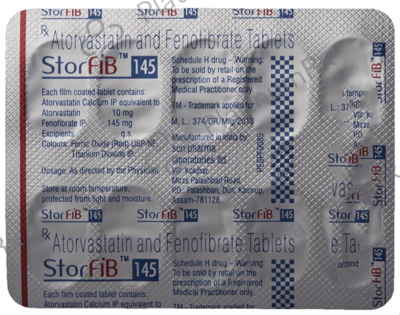 Storfib 10/145mg Tablet 10s