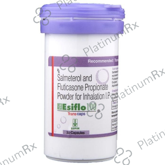 Esiflo 50/100mcg Transcaps 30s